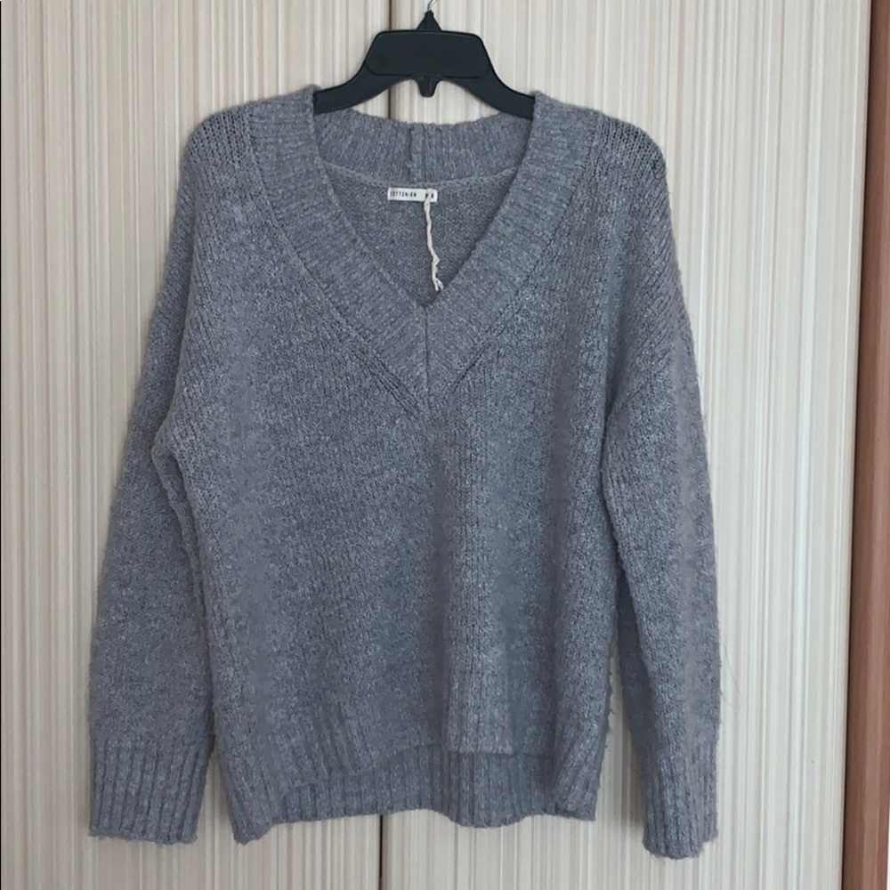 Wool gray sweater